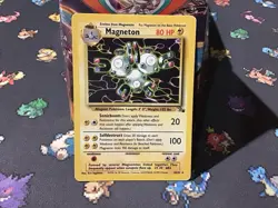 Pokemon TCG Magneton 26/62 Non-Holo Rare Fossil Pokemon Card (M1) - Image 1