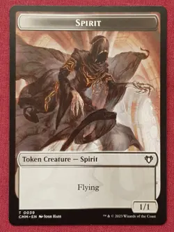 Magic The Gathering COMMANDER MASTERS CMM ELF DRUID SPIRIT token card MTG - Image 2