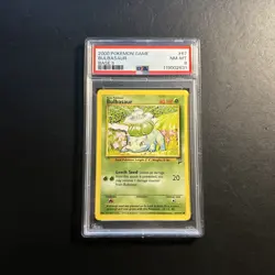 Bulbasaur 67/130 PSA 8 Base Set 2 Pokemon Card Near Mint - Mint New Cert - Image 1