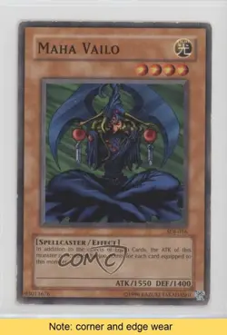 Maha Vailo Unlimited YuGiOh Starter Deck Joey #SDJ-016 2003 READ 0d08 - Image 1