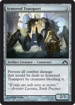 Armored Transport -Foil Medium Play MTG Gatecrash - Image 1