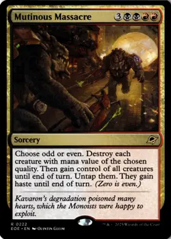 Mutinous Massacre Non-Foil Edge of Eternities 222 NM MTG - Image 1