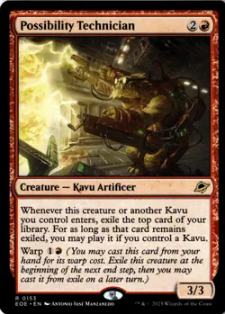 Possibility Technician Non-Foil Promo Pack: Edge of Eternities 153 NM MTG - Image 1