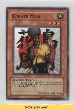 Karate Man Unlimited YuGiOh Starter Deck Joey #SDJ-013 2003 READ 2u3 - Image 1
