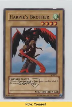 Harpie's Brother (Sky Scout) Unlimited YuGiOh Starter Deck Joey #SDJ-011 2u3 - Image 1
