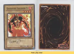 Darkfire Soldier #1 Unlimited YuGiOh Starter Deck Joey #SDJ-010 2003 READ 1a1 - Image 3