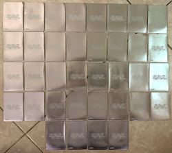 Lot of 36 Yugioh Official Metallic Silver Card Sleeves Konami 96KT - Image 1