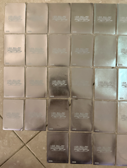 Lot of 36 Yugioh Official Metallic Silver Card Sleeves Konami 96KT - Image 2