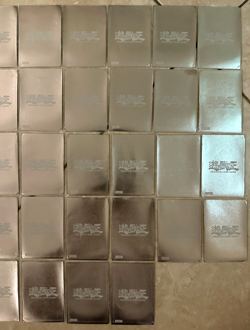 Lot of 36 Yugioh Official Metallic Silver Card Sleeves Konami 96KT - Image 3