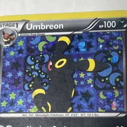 Pokemon TCG Umbreon Black White Holo Card BW93 Black Star Promo LP - Image 5