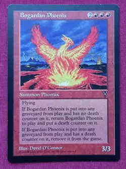 Magic The Gathering VISIONS BOGARDAN PHOENIX red card MTG - Image 1