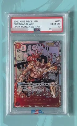 Psa10 Portgas D Ace Early Model Komipara One Piece Card - Image 1