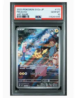 25-01-020 Psa10 Pikachu Ar Pokemon Card 151 - Image 1