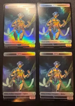 x4 - Lander 0005/Robot 0010 Token - FOIL - MTG Edge of Eternities - NM/M - Image 2