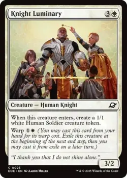 Knight Luminary -Foil Near Mint MTG Edge of Eternities - Image 1