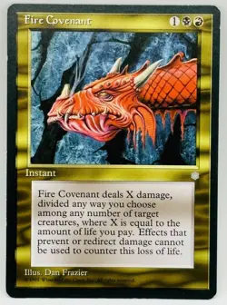 MTG Fire Covenant Ice Age LP Lightly Played Instant Magic The Gathering Card - Image 1