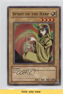 Spirit of the Harp Unlimited YuGiOh Starter Deck Joey #SDJ-004 2003 READ 2u3 - Image 1