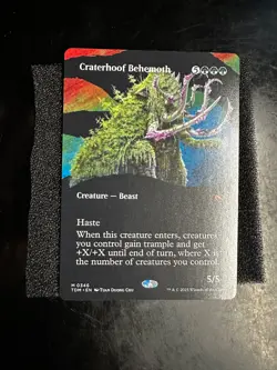 Craterhoof Behemoth Borderless x1, MTG, Tarkir: Dragonstorm, TDM, NM - Image 1