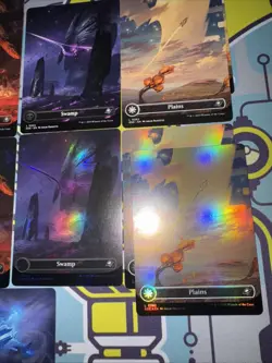 MTG Edge Of Eternities Basic Lands Complete Set of 16 Full Art Land Foil And Reg - Image 2