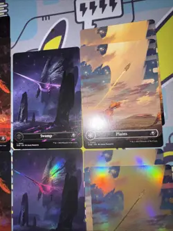 MTG Edge Of Eternities Basic Lands Complete Set of 16 Full Art Land Foil And Reg - Image 3