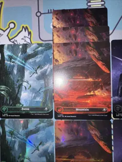 MTG Edge Of Eternities Basic Lands Complete Set of 16 Full Art Land Foil And Reg - Image 4