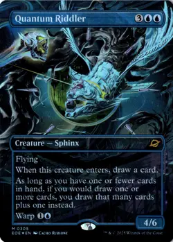 Quantum Riddler (Borderless) Foil Edge of Eternities 305 NM MTG - Image 1