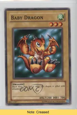 Baby Dragon Unlimited YuGiOh Starter Deck Joey #SDJ-003 2003 READ 2u3 - Image 1