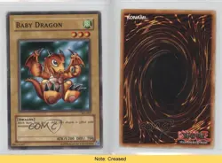 Baby Dragon Unlimited YuGiOh Starter Deck Joey #SDJ-003 2003 READ 2u3 - Image 3