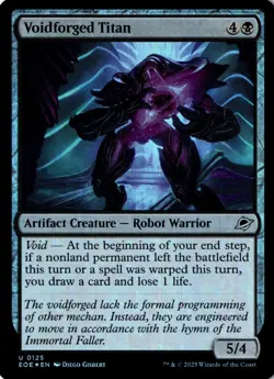 Voidforged Titan Foil Edge of Eternities 125 NM MTG - Image 1