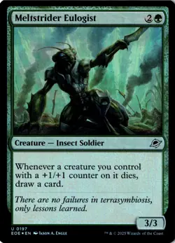 Meltstrider Eulogist Foil Edge of Eternities 197 NM MTG - Image 1