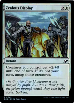 Zealous Display Foil Edge of Eternities 45 NM MTG - Image 1