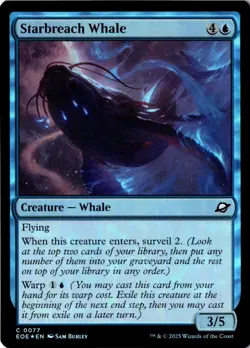 Starbreach Whale Foil Edge of Eternities 77 NM MTG - Image 1