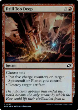 Drill Too Deep Foil Edge of Eternities 133 NM MTG - Image 1