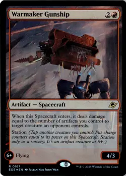 Warmaker Gunship Foil Edge of Eternities 167 NM MTG - Image 1