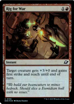 Rig for War Foil Edge of Eternities 156 NM MTG - Image 1