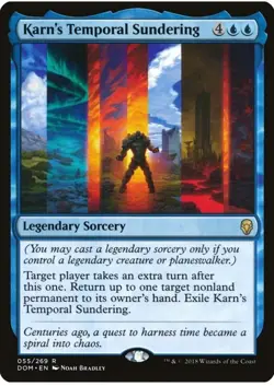 Karn's Temporal Sundering - Dominaria 055/269 Rare Magic MTG Legendary Sorcery - Image 1