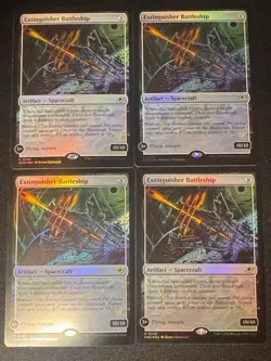 x4 - Extinguisher Battleship - FOIL - MTG Edge of Eternities - NM - Image 1