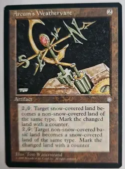 MTG Magic The Gathering Card Arcum's Weathervane Artifact Ice Age 1995 - Image 1