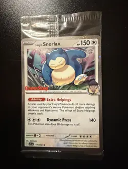 Hop's Snorlax GameStop Promo Sealed Pokemon TCG 117/159 (Cosmos Holo) - Mint+ - Image 1