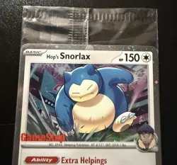 Hop's Snorlax GameStop Promo Sealed Pokemon TCG 117/159 (Cosmos Holo) - Mint+ - Image 3