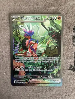 Koraidon EX 247/198 Scarlet and Violet Pokemon Special Illustration Rare NM - Image 1