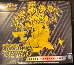 Pokemon Scarlet and Violet Surging Sparks Elite Trainer Box Factory SEALED - Image 1