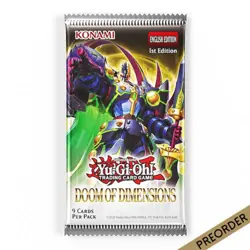 YuGiOh! Doom Of Dimensions Single Booster Pack - Image 1