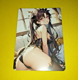Ishtar Fate Grand Order Sexy Anime ACG Waifu Gold Beauty Holo Card - Image 1