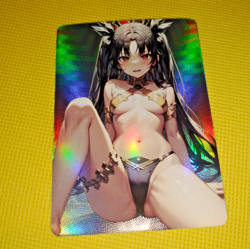 Ishtar Fate Grand Order Sexy Anime ACG Waifu Gold Beauty Holo Card - Image 2