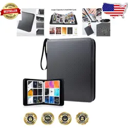 Elegant Trading Card Binder with 900 Pockets & Zipper - Perfect for Sports Cards - Image 1