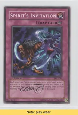 Spirit's Invitation 1st Ed. YuGiOh Legacy of Darkness #LOD-095 2003 READ 1a1 - Image 1