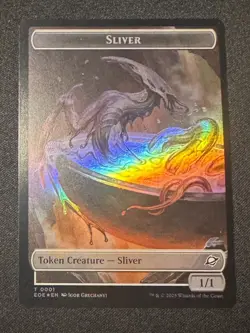 FOIL Token T 0001 Sliver 0010 Robot Edge of Eternities MTG Card Creature EOE - Image 1