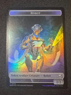 FOIL Token T 0001 Sliver 0010 Robot Edge of Eternities MTG Card Creature EOE - Image 2