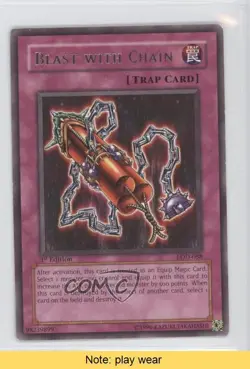 Blast with Chain 1st Ed. YuGiOh Legacy of Darkness #LOD-088 2003 READ fm0 - Image 1